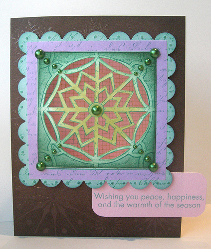 Digi Window &quot;Snowflake&quot; Card