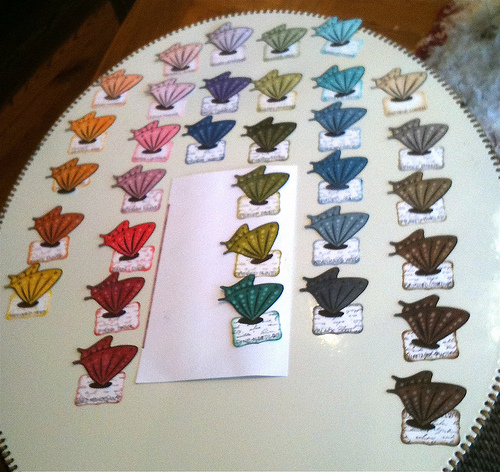 Color Chart for Ranger Distress Inks