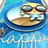 Creating a background with scraps for the Lily Pad Palette