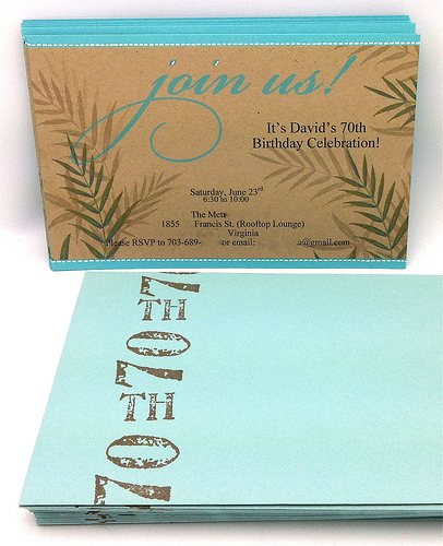 adding to a pre-printed invitation