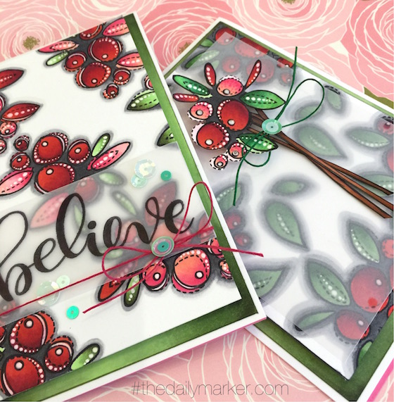 Vellum + Alcohol Marker Coloring Layering Tutorial - Cindy B Designs