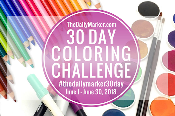 Day 1. Sharpie! Coloring with Sharpies! - The Daily Marker