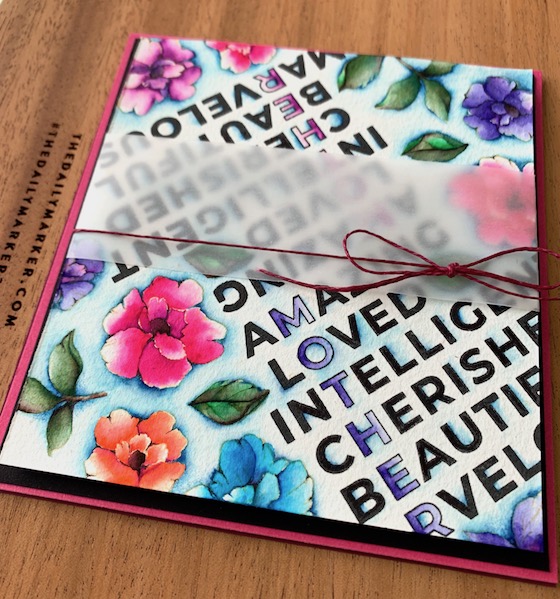 Marker Blended Lettering Card – Tombow Dual Brush Pens – K Werner Design  Blog